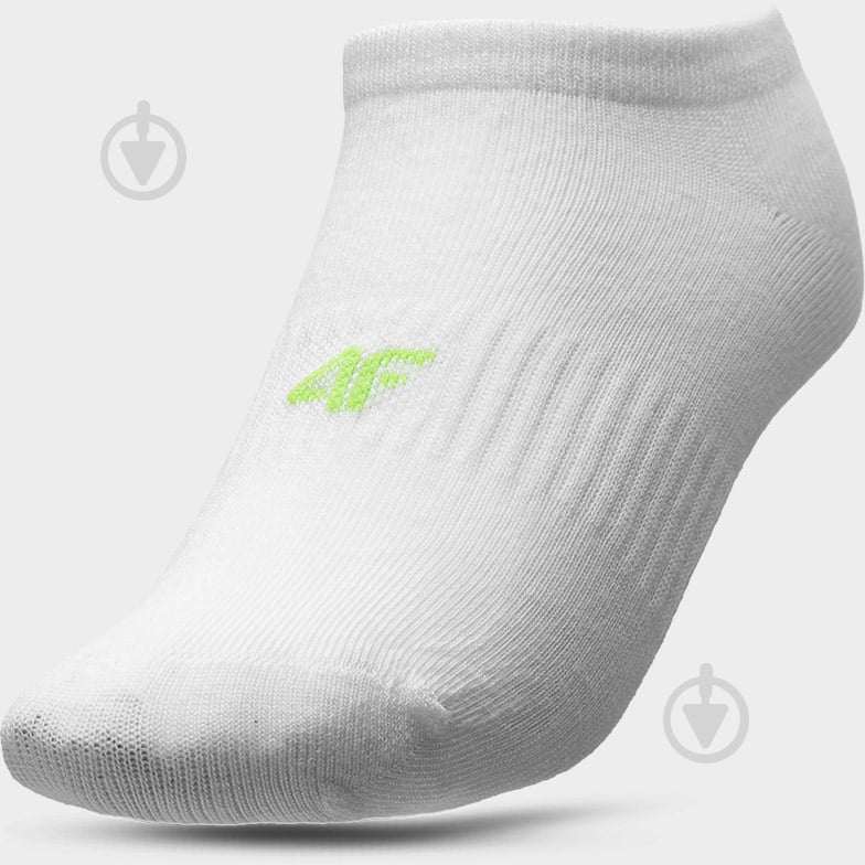 Носки 4F SOCKS CAS M103 (3PACK) 4FJSS23USOCM103-90S р.32-35 белый 3 пари шт. - фото 2