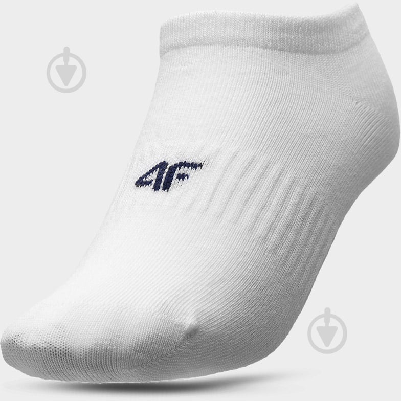 Носки 4F SOCKS CAS M103 (3PACK) 4FJSS23USOCM103-90S р.32-35 белый 3 пари шт. - фото 3