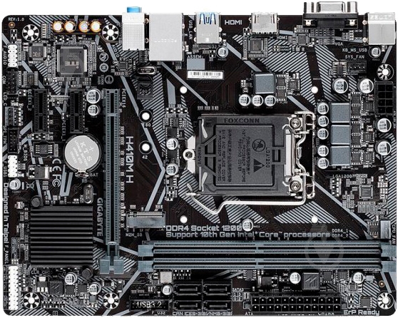 Материнська плата Gigabyte H410M H V3 (Socket 1200, Intel H470, mirco ATX) - фото 2