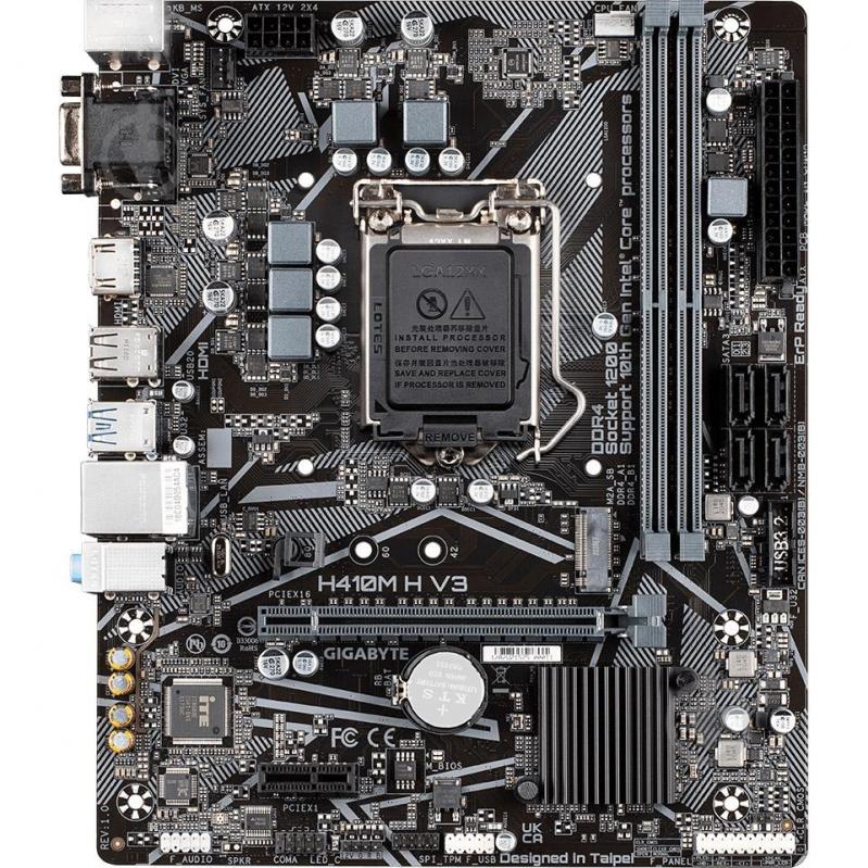 Материнська плата Gigabyte H410M H V3 (Socket 1200, Intel H470, mirco ATX) - фото 3