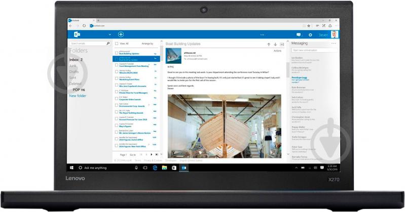 Ноутбук Lenovo ThinkPad X270 12.5" (20HMS0S300) black - фото 1