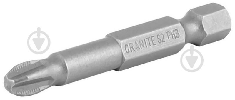 Набор отверточных насадок GRANITE PH3 50 мм 1/4" 10 шт. 10-03-501 - фото 1