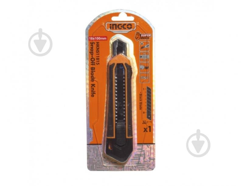 Ніж INGCO SK4 сегментний 18 мм HKNS11815 - фото 1 Ніж INGCO SK4 сегментний 18 мм HKNS11815 - фото 1