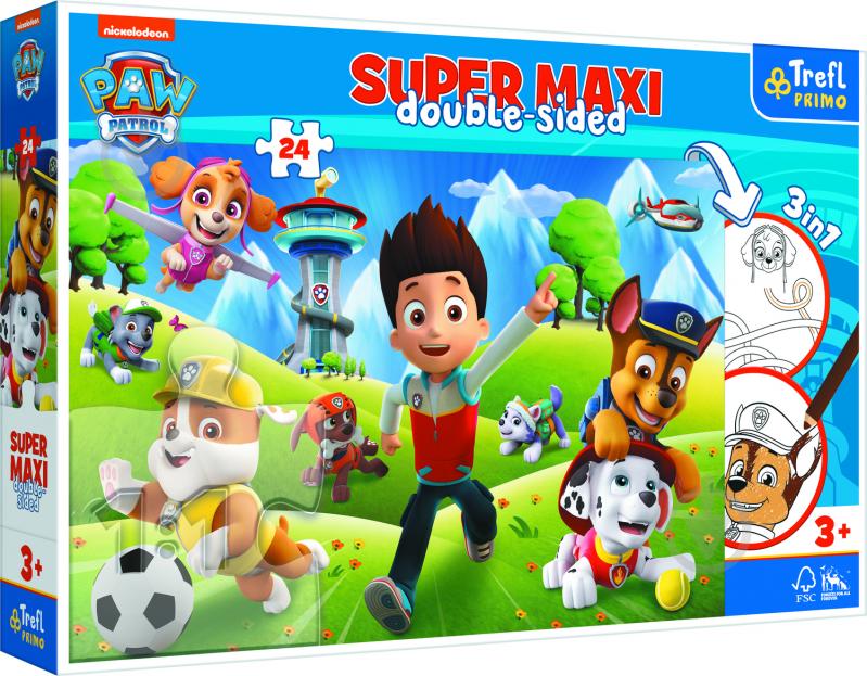 Пазл Trefl Super Maxi Paw Patrol 24 эл. Приключения щенячьего патруля 41001 - фото 1