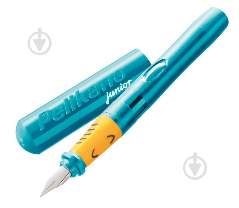 Ручка перова Pelikan Pelikano Junior Turquoise для лівші 824873 - фото 1