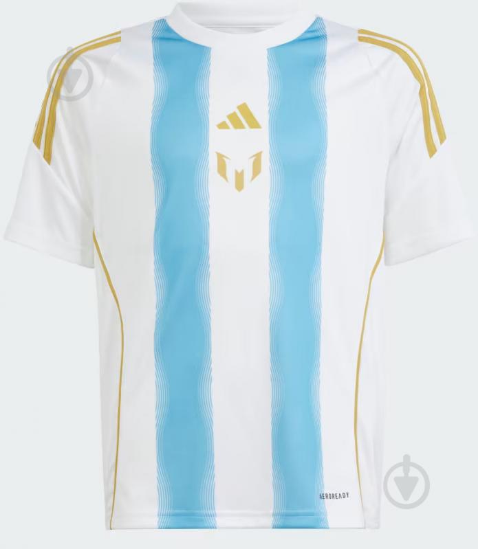 Футболка Adidas MESSI TR JSY Y IS6470 р.128 белый - фото 1