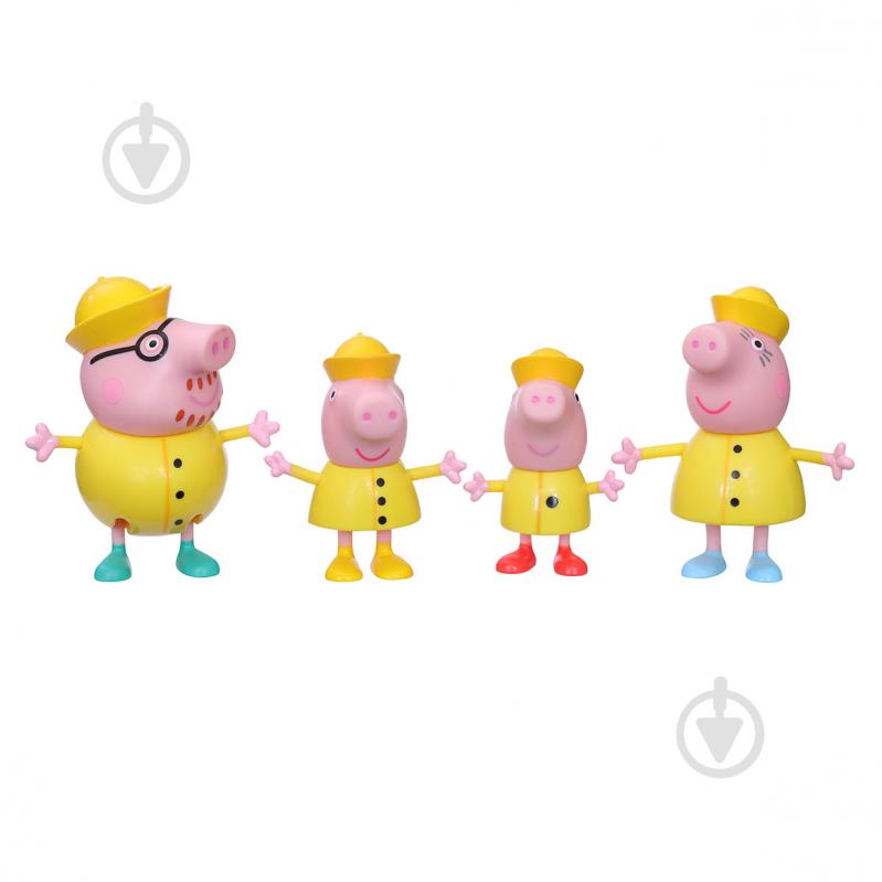 Ігровий набір Peppa Figurines Дружня родина Пеппи_Дощовий день F2193 - фото 1