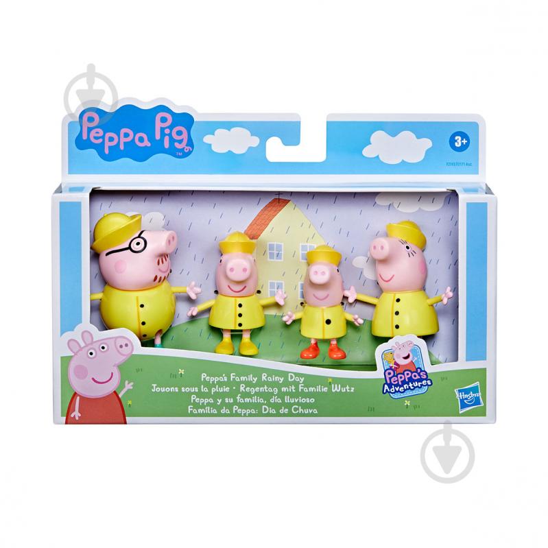 Ігровий набір Peppa Figurines Дружня родина Пеппи_Дощовий день F2193 - фото 2