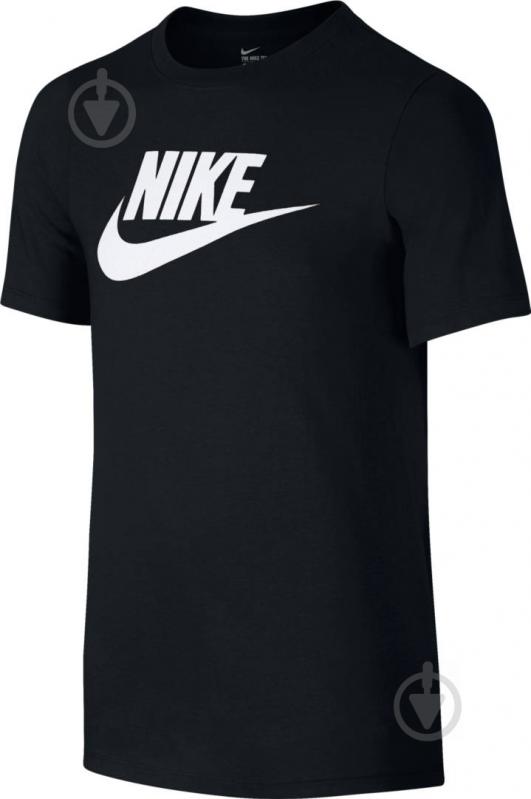 Футболка Nike CTN CREW FUT ICON TD TEE YTH 739938-019 р.M черный - фото 1