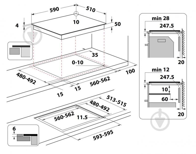 Варильна поверхня індукційна Whirlpool WF S0160 NE - фото 5