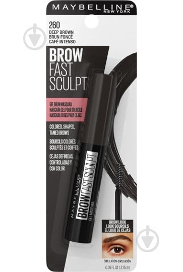 Туш для брів Maybelline New York Brow Fast Sculpt 06 Deep Brown 2,8 мл - фото 5