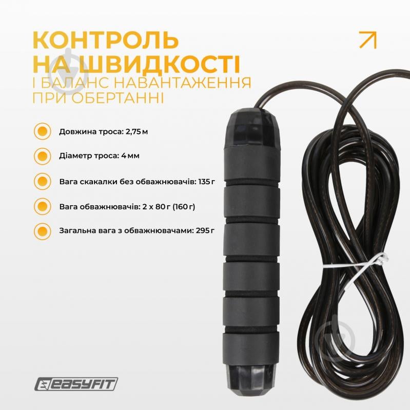 Скакалка EasyFit EF-1917 - фото 5 Скакалка EasyFit EF-1917 - фото 5