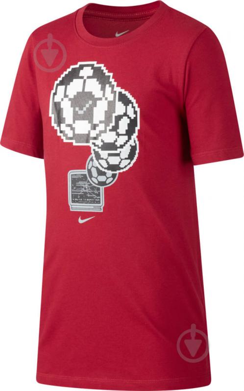 Футболка Nike B NK DRY TEE PIXEL BALL AA8888-618 р.L червоний - фото 1