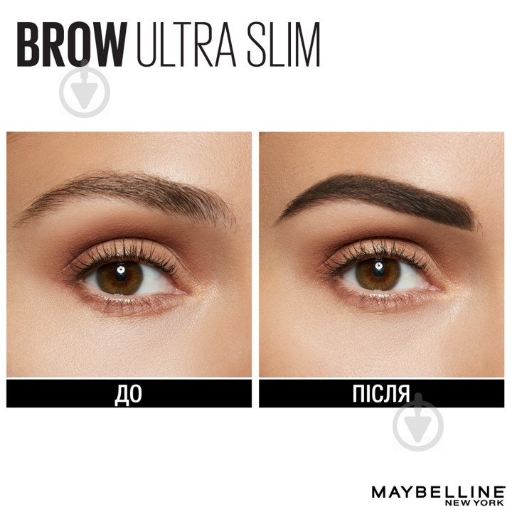 Карандаш для бровей Maybelline New York Brow Ultra Slim 07 Black 0,15 г - фото 3