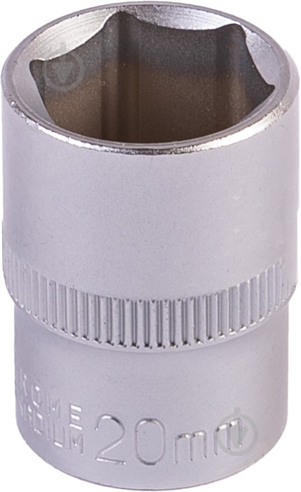 Головка 6-гранна 1/2" 20 мм CRV MasterTool 78-0020 - фото 1