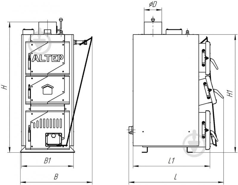 Котел твердотопливный Altep CLASSIC (20 кВт) - фото 7