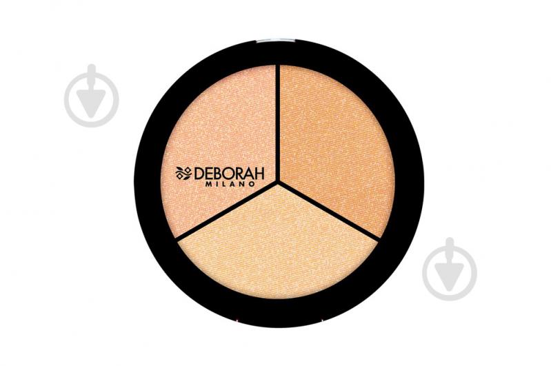 Хайлайтер DEBORAH Trio Highlighter Palette 5 г - фото 1