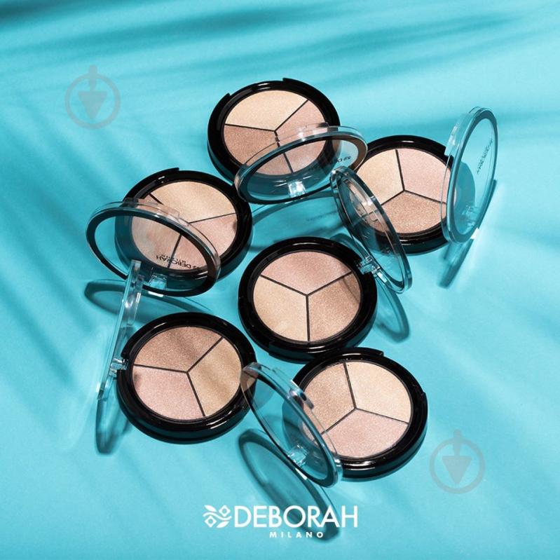 Хайлайтер DEBORAH Trio Highlighter Palette 5 г - фото 3