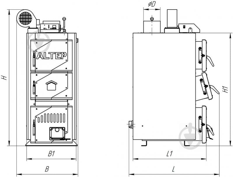 Котел твердопаливний Altep CLASSIC Plus (16 кВт) - фото 9