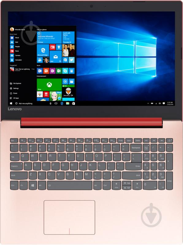 Ноутбук Lenovo IdeaPad 320-15IKB 15.6" (80XL03HRRA) coral red - фото 6