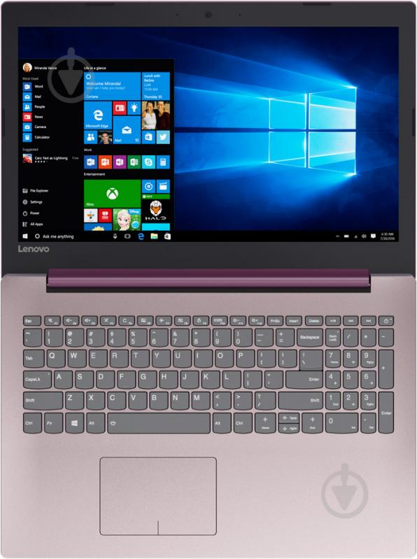 Ноутбук Lenovo IdeaPad 320-15IKB 15.6" (80XL03HSRA) plum purple - фото 6