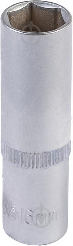 Насадка торцева 6-гранна подовжена 1/2" 16 мм CRV MasterTool 1 шт. 78-0516 - фото 1 Насадка торцева 6-гранна подовжена 1/2" 16 мм CRV MasterTool 1 шт. 78-0516 - фото 1