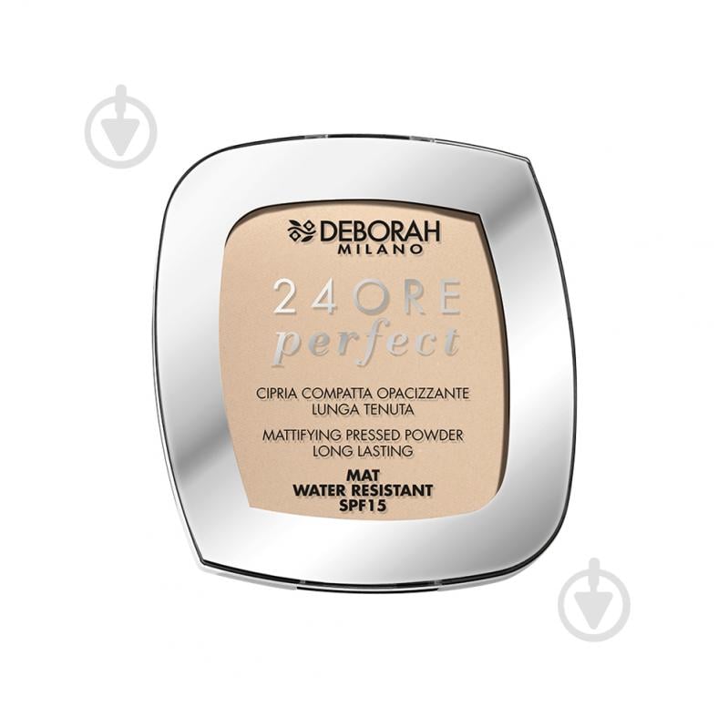 Пудра компактна DEBORAH 24Ore Perfect SPF 15 01 Light Beige 9 г - фото 1