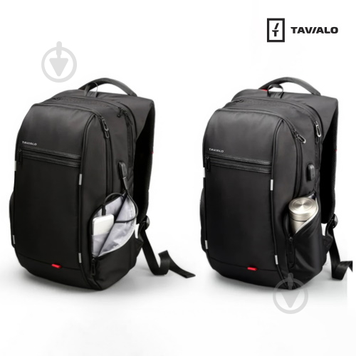 Рюкзак Tavialo Smart TB20-124BL 20 л чорний - фото 6