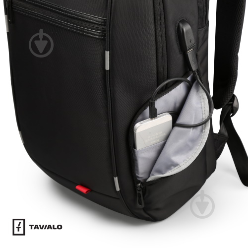 Рюкзак Tavialo Smart TB20-124BL 20 л чорний - фото 5