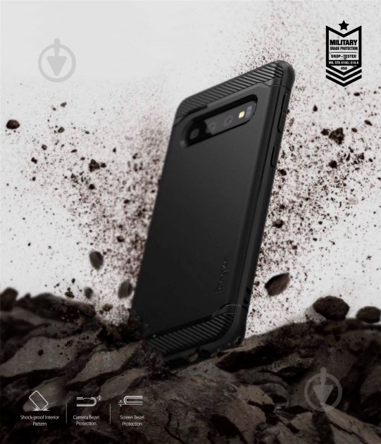 Чехол Ringke Onyx для Samsung Galaxy S10 Plus Black (RCS4517) - фото 5