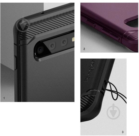 Чехол Ringke Onyx для Samsung Galaxy S10 Plus Black (RCS4517) - фото 4