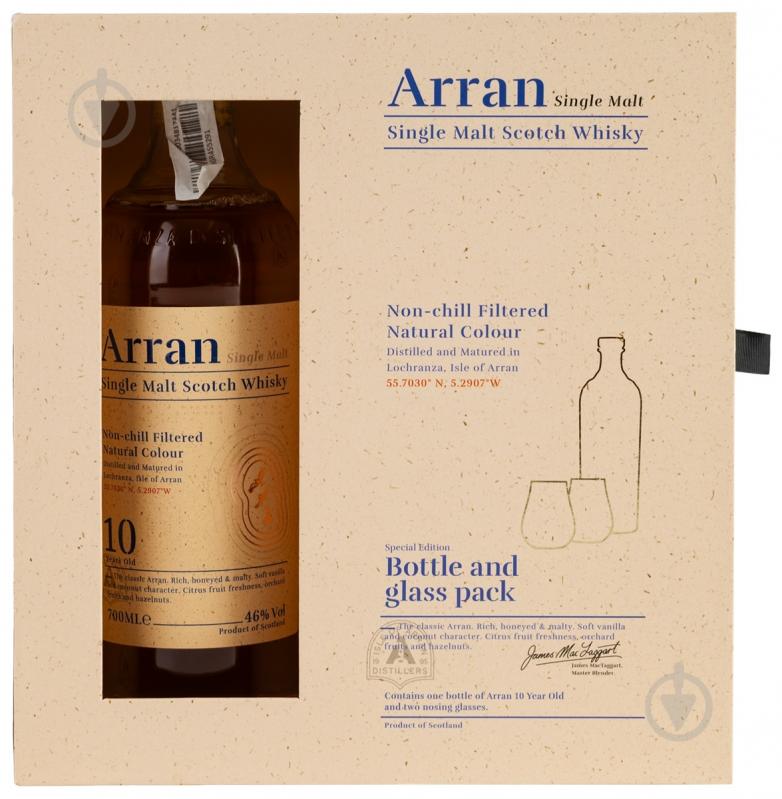 Віскі Arran 10 yo" 0,7 + 2 бокали 0,7 л - фото 2