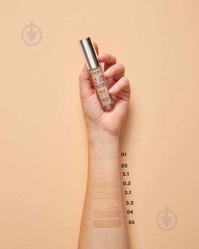 Консилер DEBORAH 24ORE PERFECT ALL-OVER CONCEALER водостойкий Fair 5,5 г - фото 3