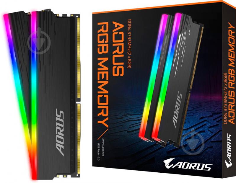 Оперативная память Gigabyte DDR4 SDRAM 16 GB (2x8GB) 3733 MHz (GP-ARS16G37D) AORUS RGB Fusion 2.0 - фото 6