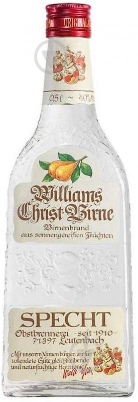 Бренди Specht Williams Birne 0,7 л - фото 1 Бренди Specht Williams Birne 0,7 л - фото 1