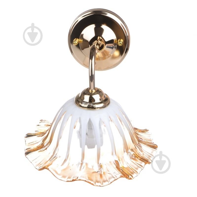 Бра Brille LK-023W 60 Вт E27 золотий 187346 - фото 3