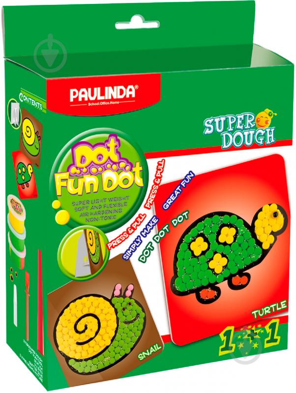 Набір для творчості Paulinda маса для ліплення Dot Fun Dot Черепашка P62-081409 - фото 2