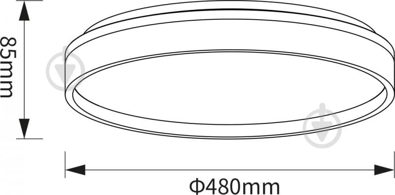 Світильник стельовий Sensio LED Isa 60 Вт білий 3000-6500 К AR-N250301395 - фото 5