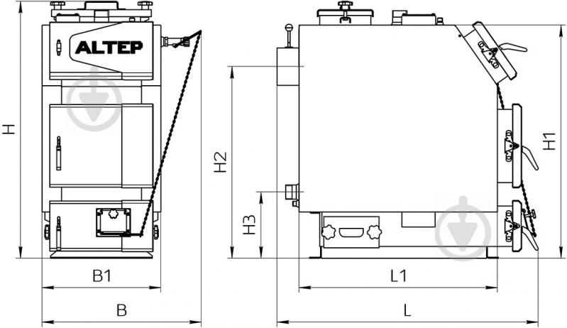 Котел твердопаливний Altep TRIO UNI Plus (14 кВт) - фото 5