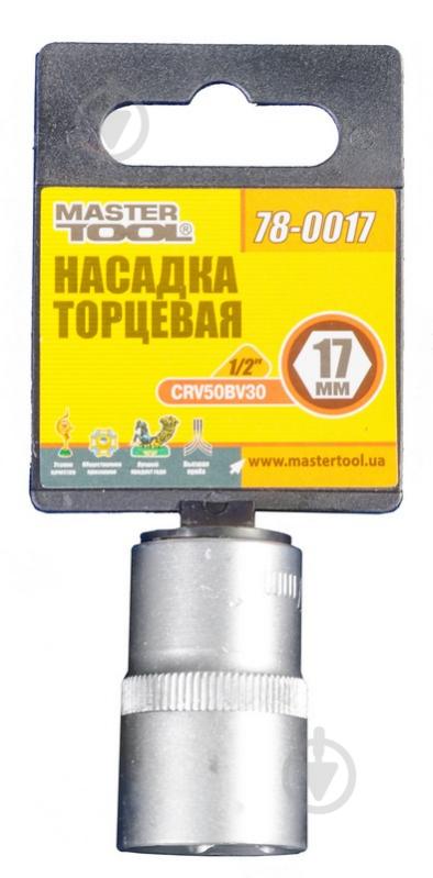 Насадка торцевая 6-гранная удлиненная 1/2" 17 мм CRV MasterTool 1 шт. 78-0017 - фото 2