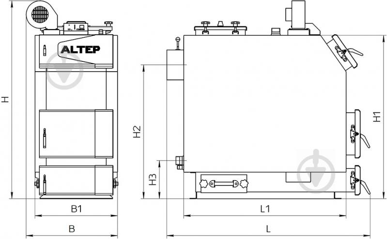 Котел твердотопливный Altep TRIO UNI Plus (14 кВт) - фото 5
