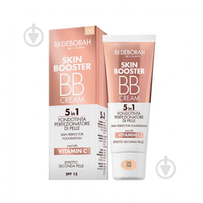 Тональная основа DEBORAH Skin Booster BB Cream SKIN BOOSTER BB CREAM 5 в 1 00 Fair 30 мл - фото 1