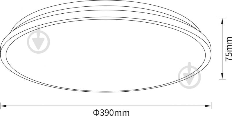 Світильник стельовий Sensio Terez LED 48 Вт білий із чорним 3000-6500 К AR-N250421013 - фото 5