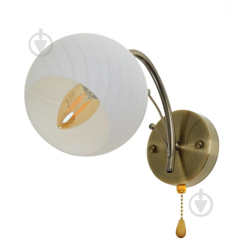 Бра Brille LK-655W 60 Вт E14 бронзовый 29-117 - фото 1