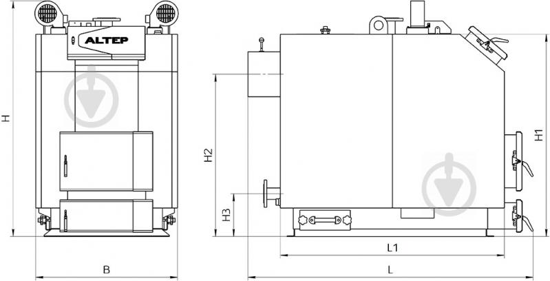Котел твердотопливный Altep TRIO UNI Plus (150 кВт) - фото 5