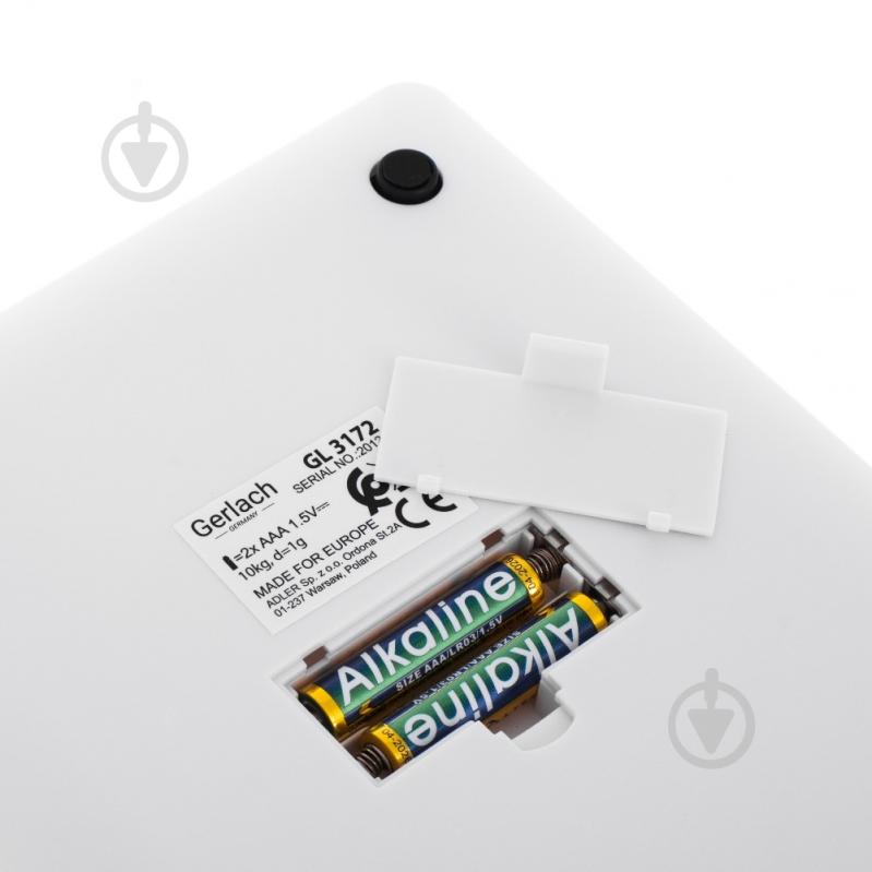 Весы кухонные Gerlach GL 3172w - фото 3