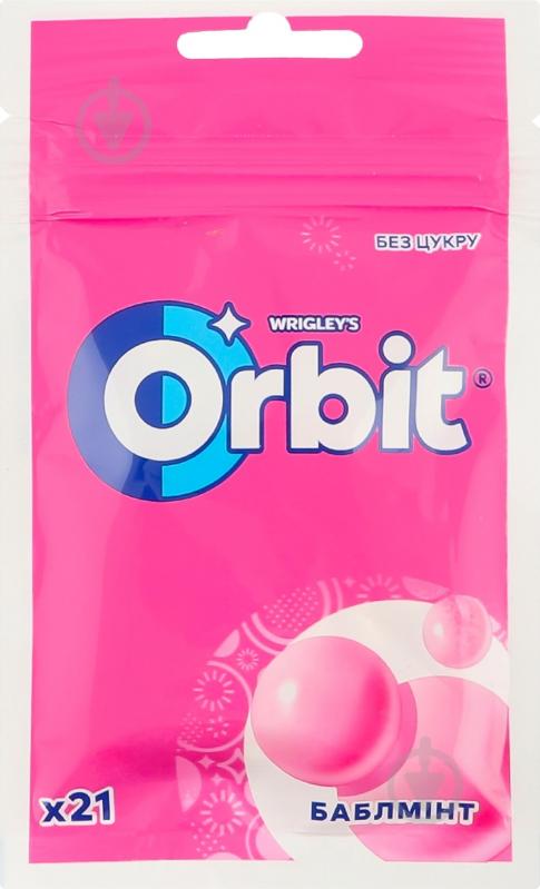Жевательная резинка Orbit Bag Bubblemint 29г - фото 1 Жевательная резинка Orbit Bag Bubblemint 29г - фото 1