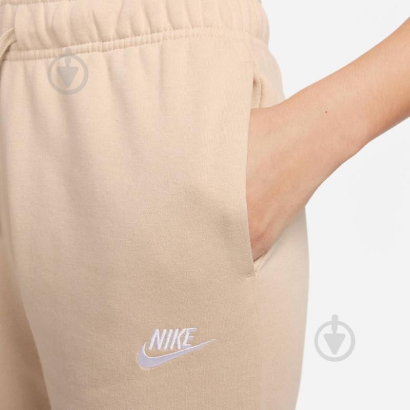 Брюки Nike W NSW CLUB FLC MR PANT STD DQ5191-126 р. M бежевый - фото 3