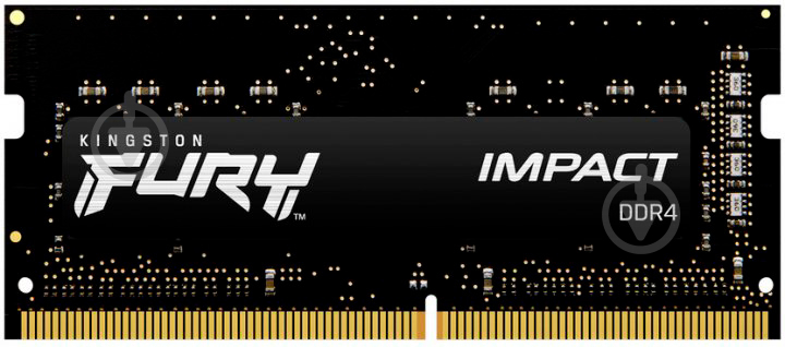 Оперативная память Kingston SODIMM DDR4 8 GB (1x8GB) 2666 MHz (KF426S15IB/8) Fury Impact - фото 1