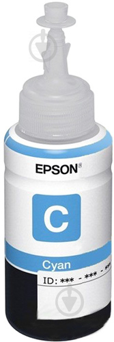 Чернила  Epson C13T66424A Cyan для Epson L312, L350, L355, L362, L366, L456, L550, L555, L1300 C13T66424A - фото 1